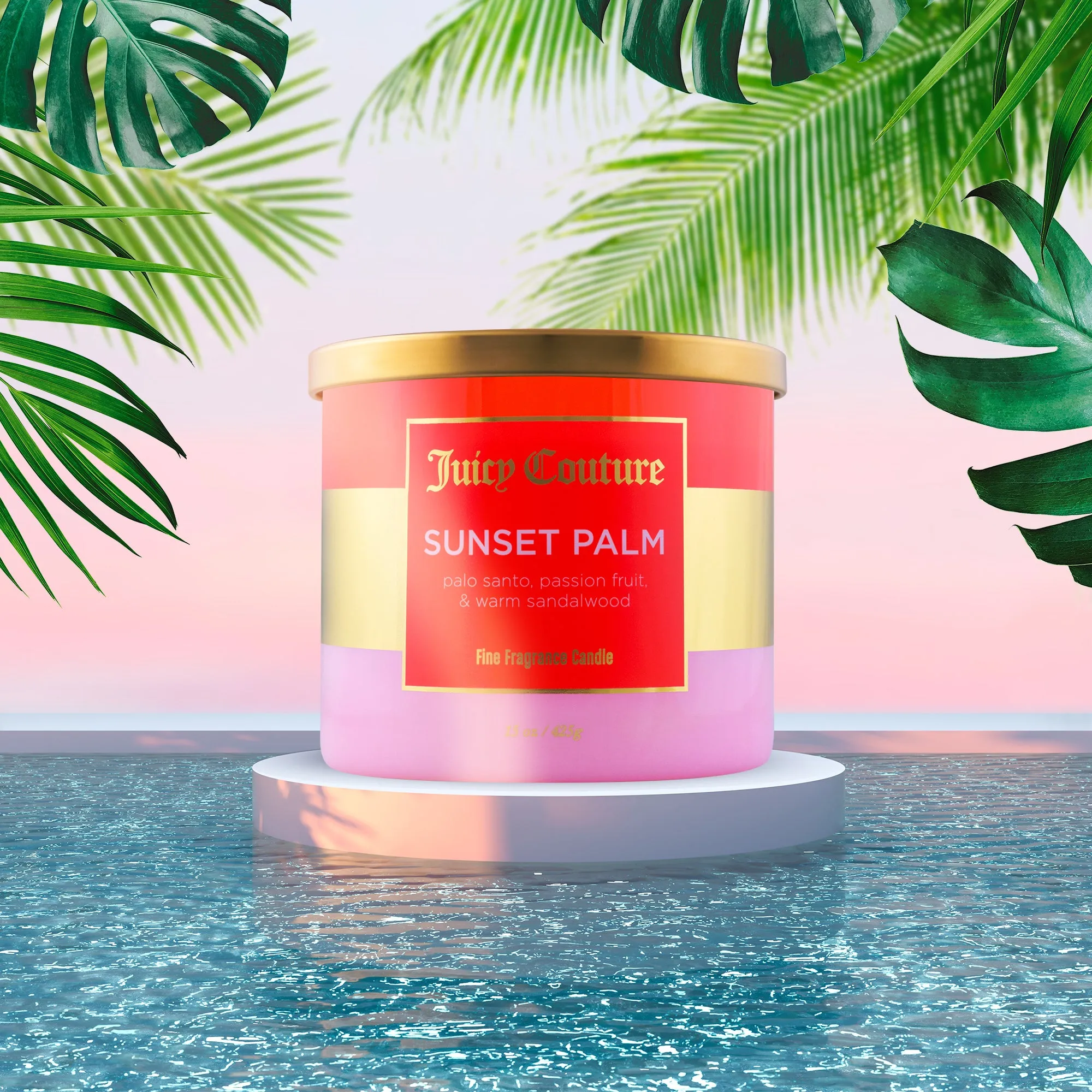 Sunset Palm Candle