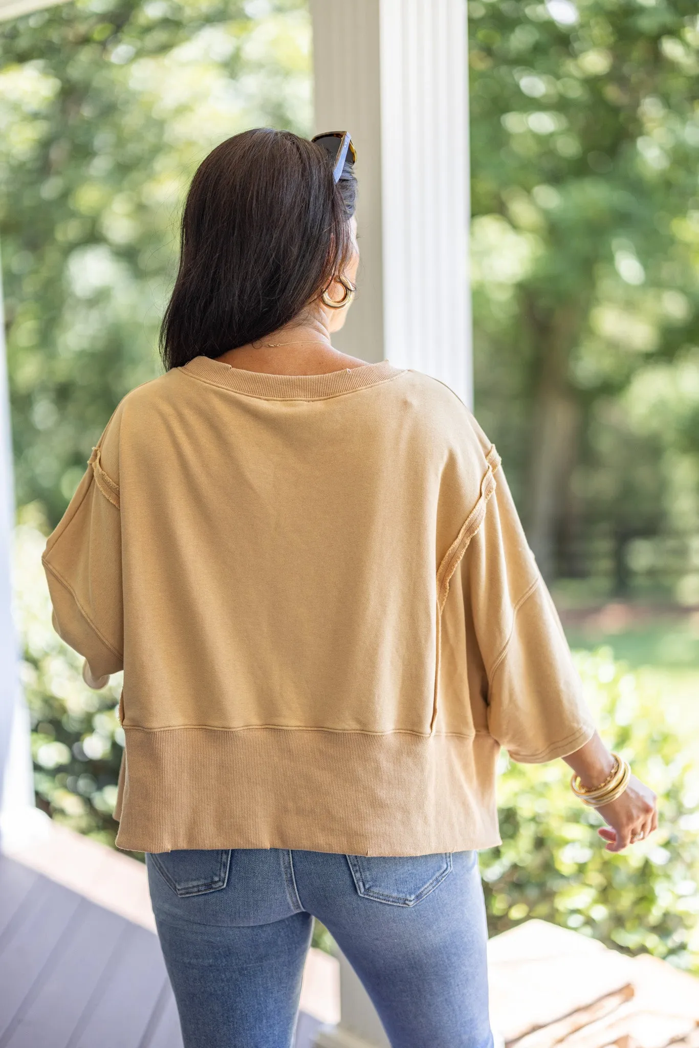 Sunset Ready Washed Mustard Top