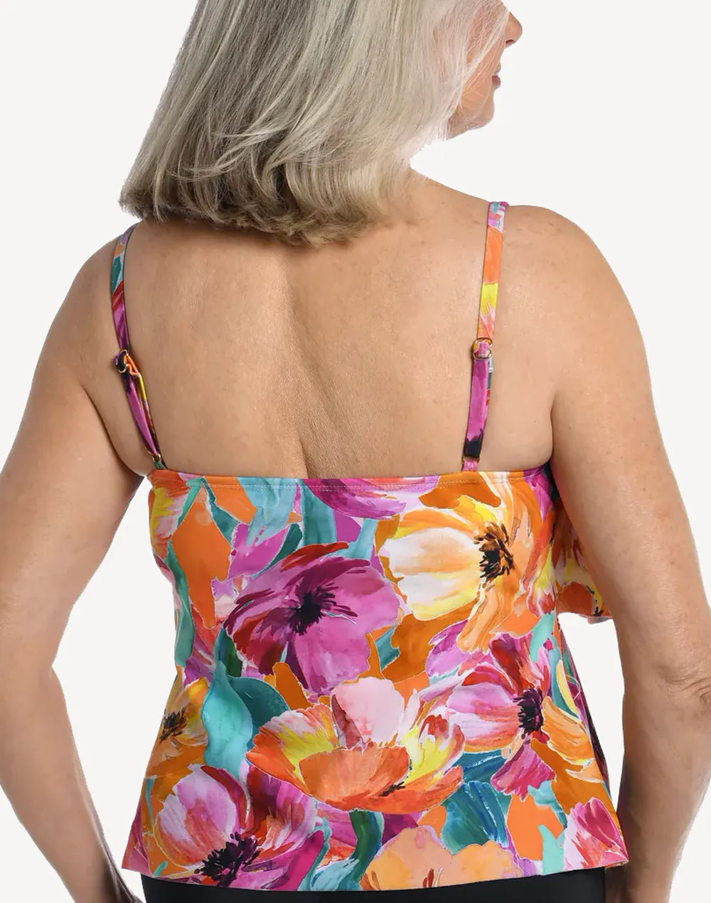 Sunset Tiered Tankini Top