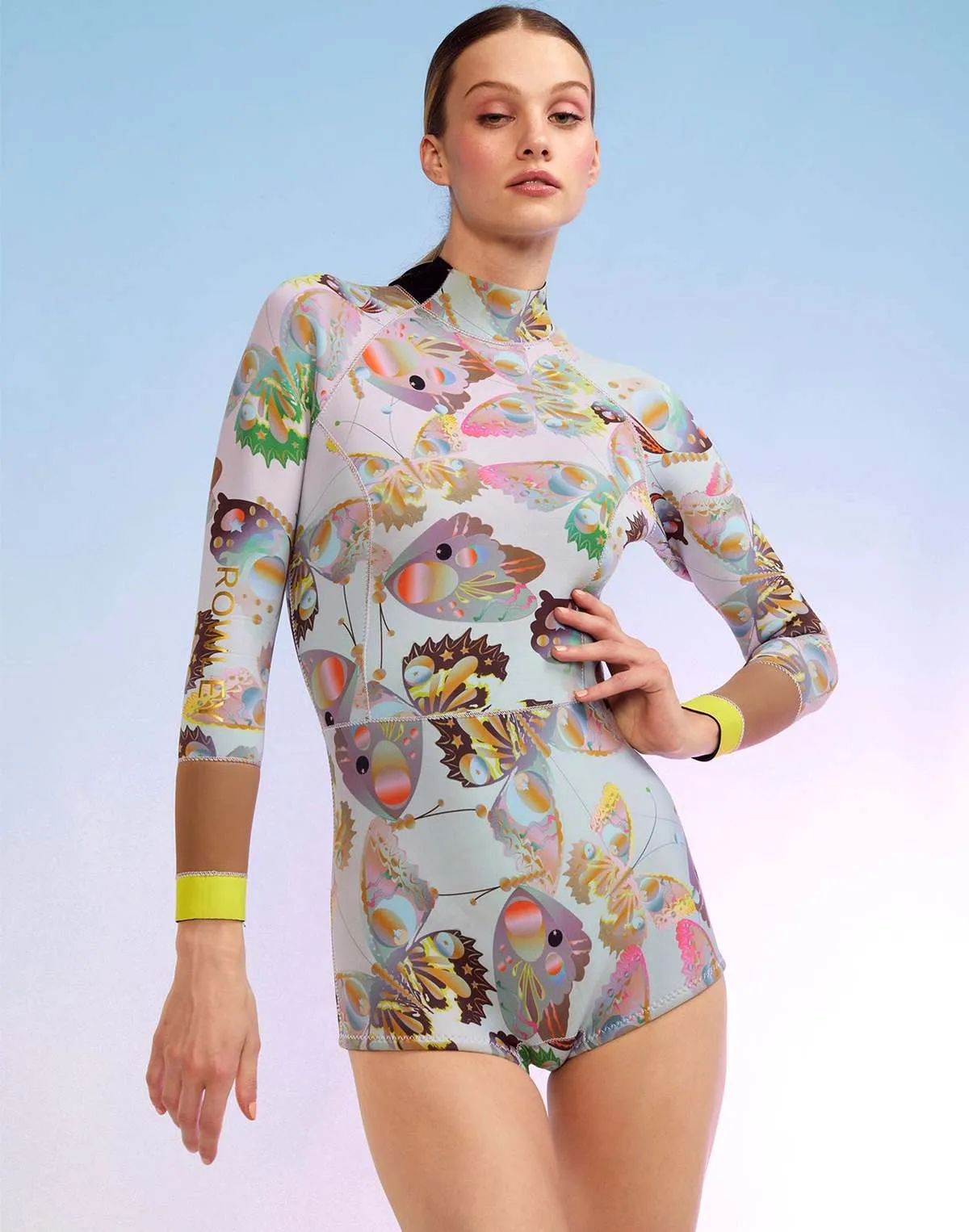 Sunset Wetsuit - Blue Multi Butterfly