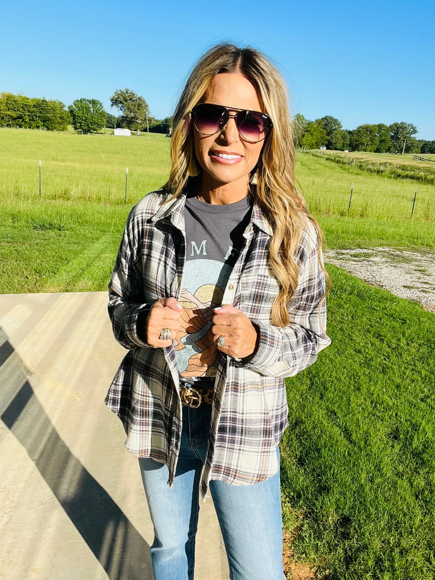 TAKE ME OUT FLANNEL- BLACK--FLASH SALE