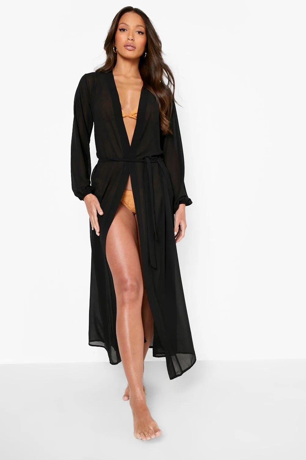 Tall Chiffon Beach Kimono