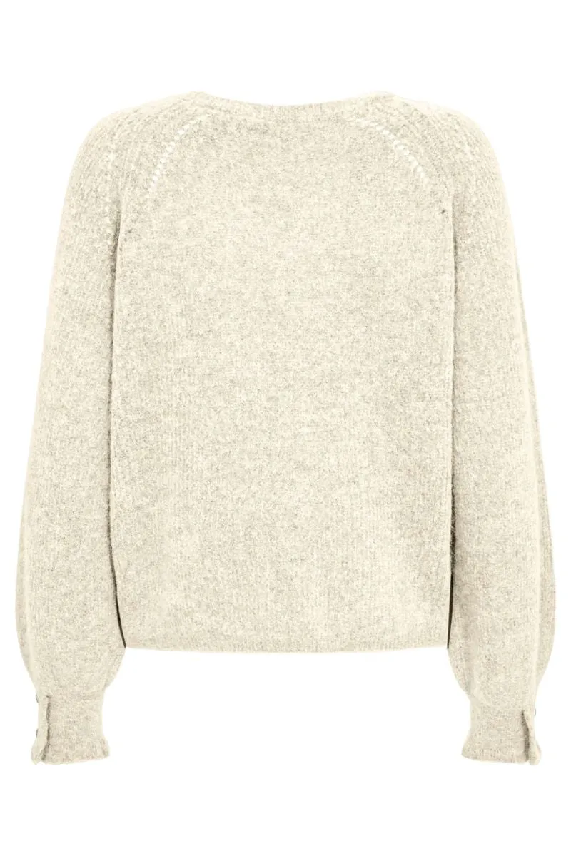 Talli Ls Knit | Ecru | Strik fra Mos Mosh