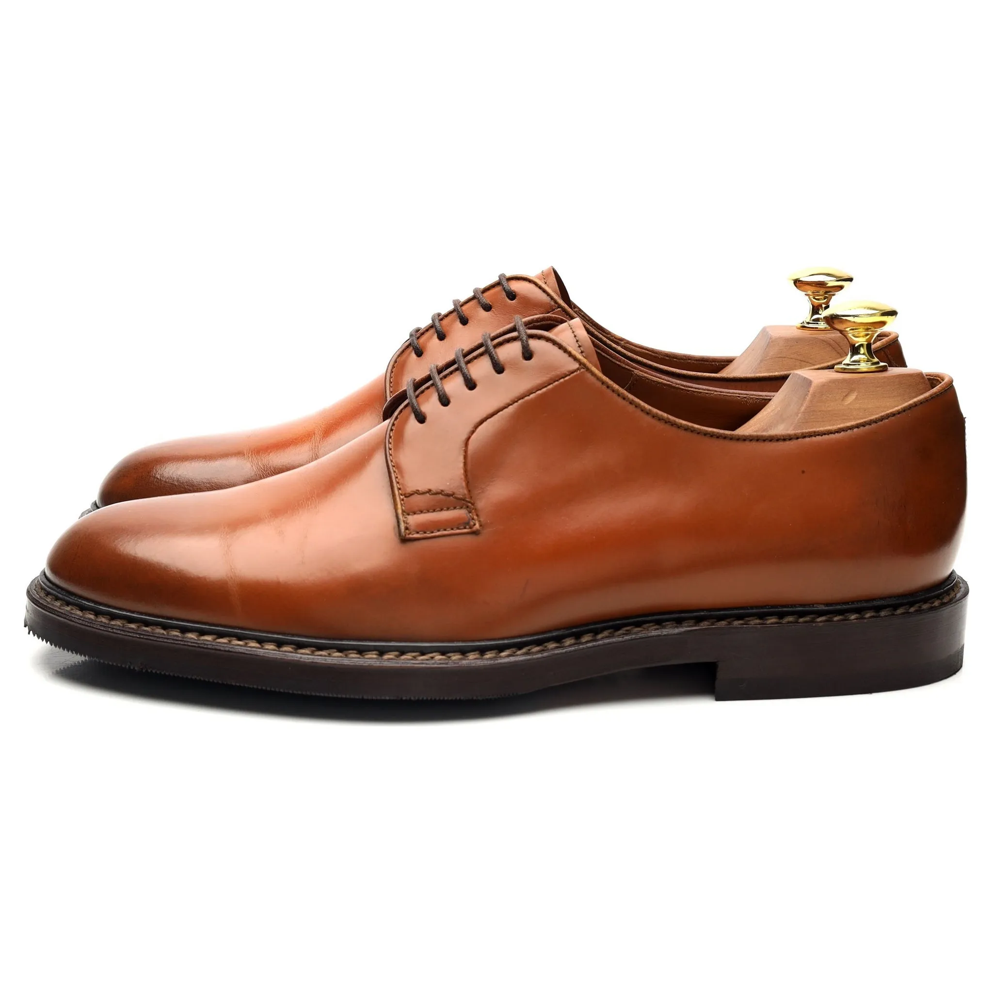 Tan Brown Leather Derby UK 8 EU 42