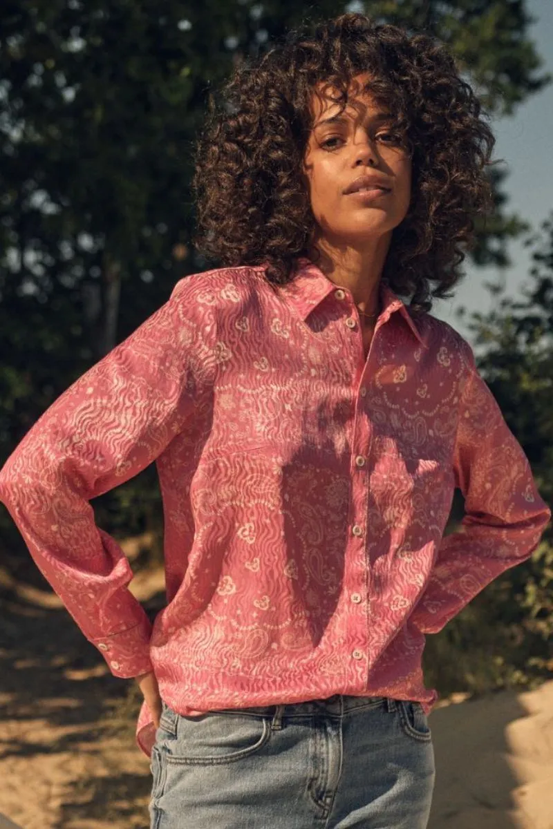 Taylar Paige Shirt | Camellia Rose | Skjorte fra Mos Mosh