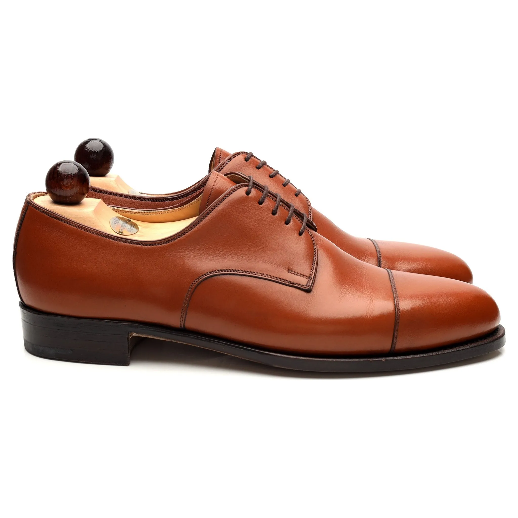 'Theresianer' Tan Brown Leather Derby UK 9 EU 43