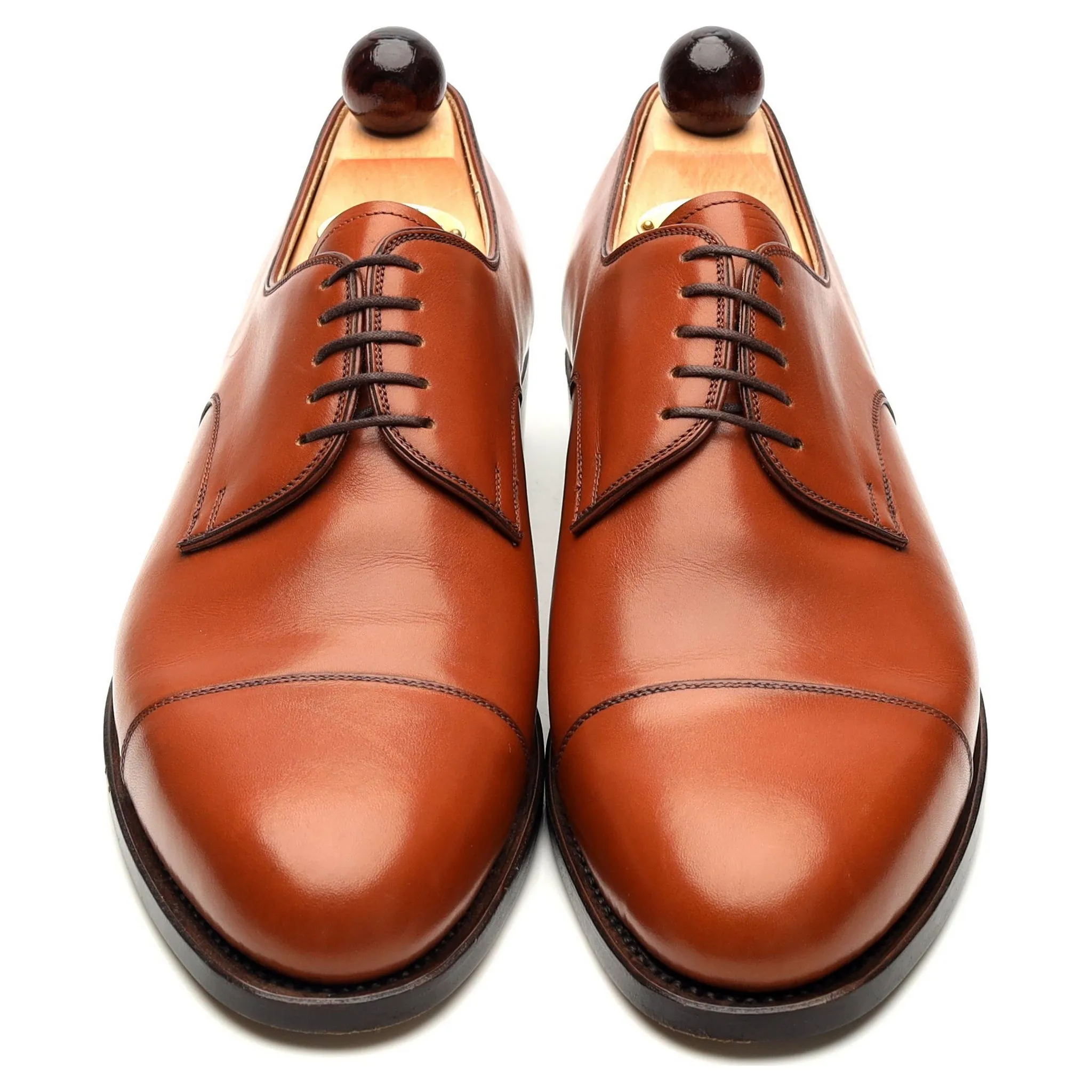 'Theresianer' Tan Brown Leather Derby UK 9 EU 43