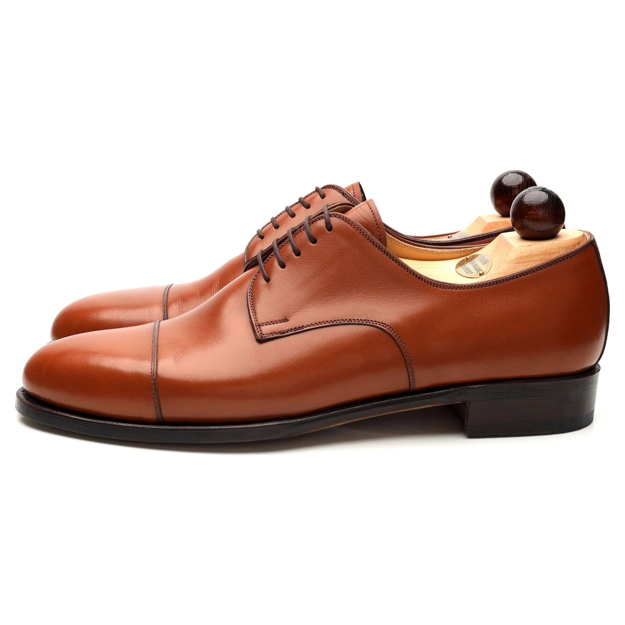 'Theresianer' Tan Brown Leather Derby UK 9 EU 43