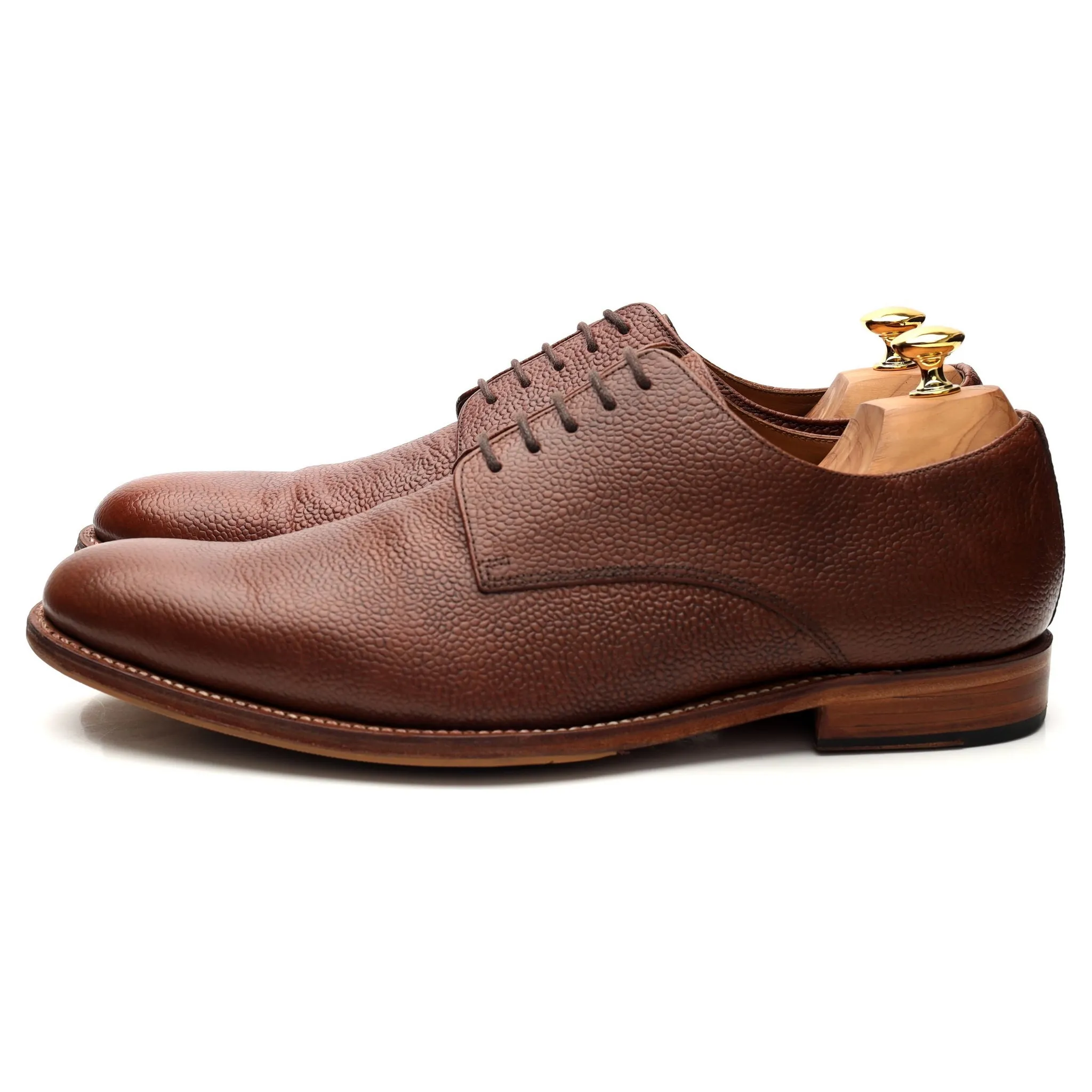 'Toby' Brown Leather Derby UK 11 F