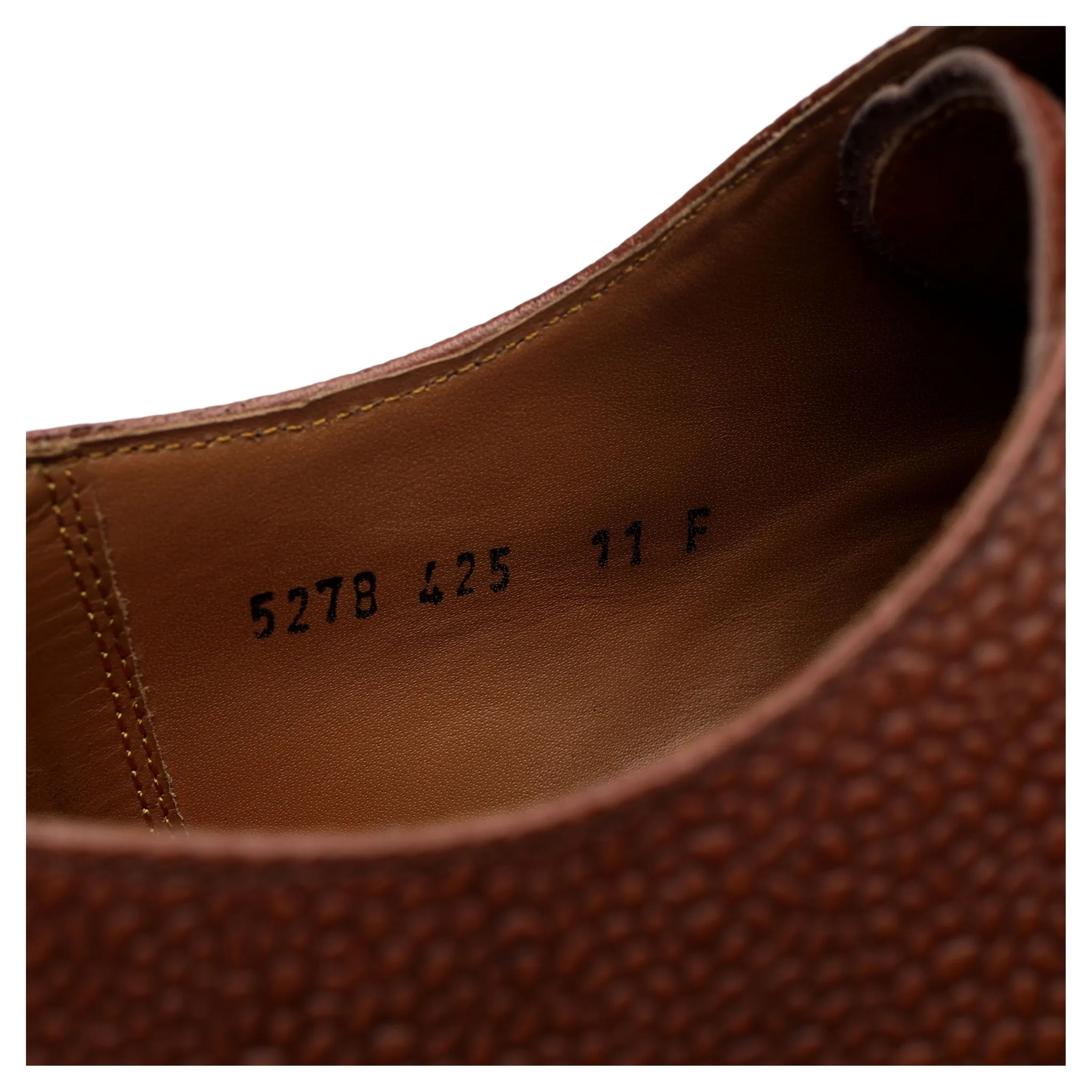 'Toby' Brown Leather Derby UK 11 F