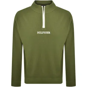 Tommy Hilfiger Lounge Half Zip Sweatshirt Green