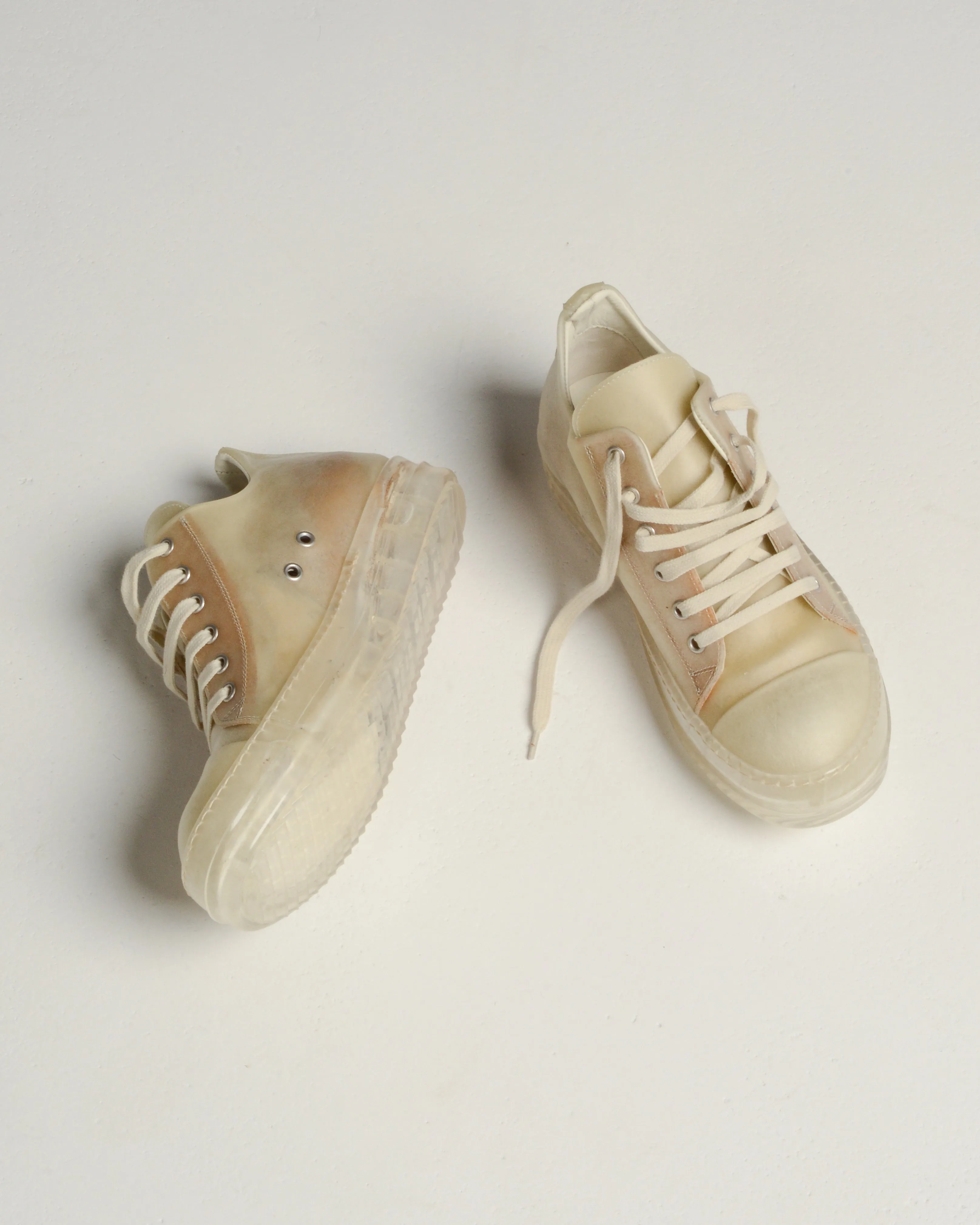 Transparent Leather Sneakers