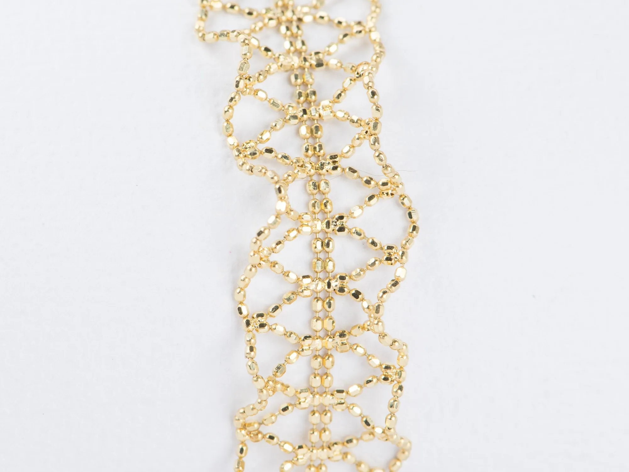 Twist French Lace-Like Bracelet 18K Gold R2041