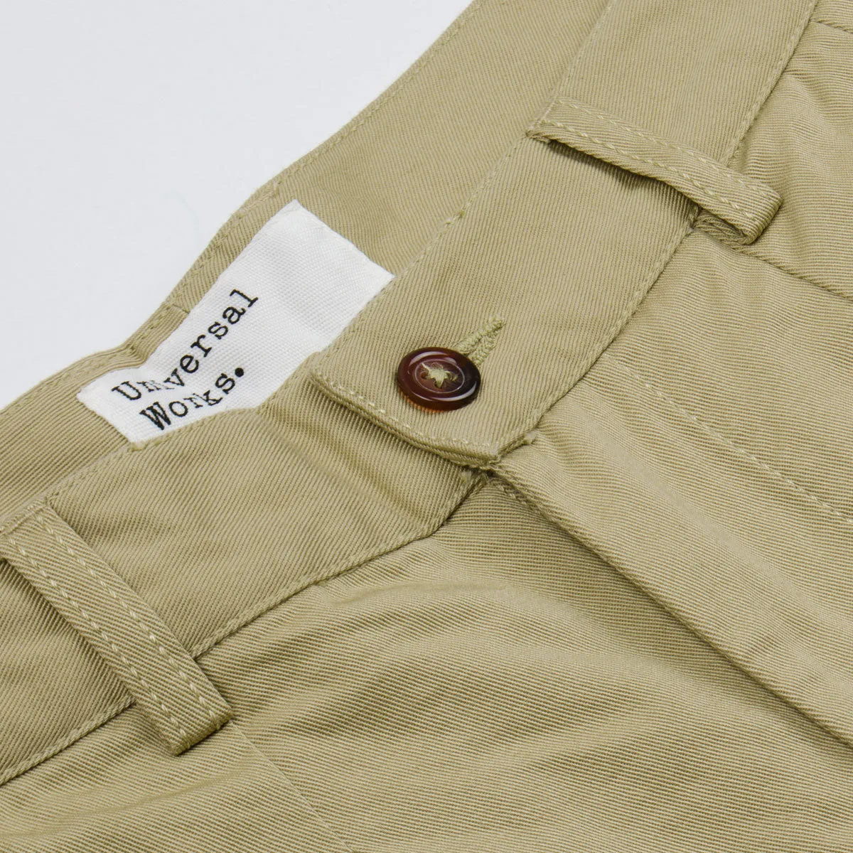 Universal Works - Double Pleat Pant Twill - Tan