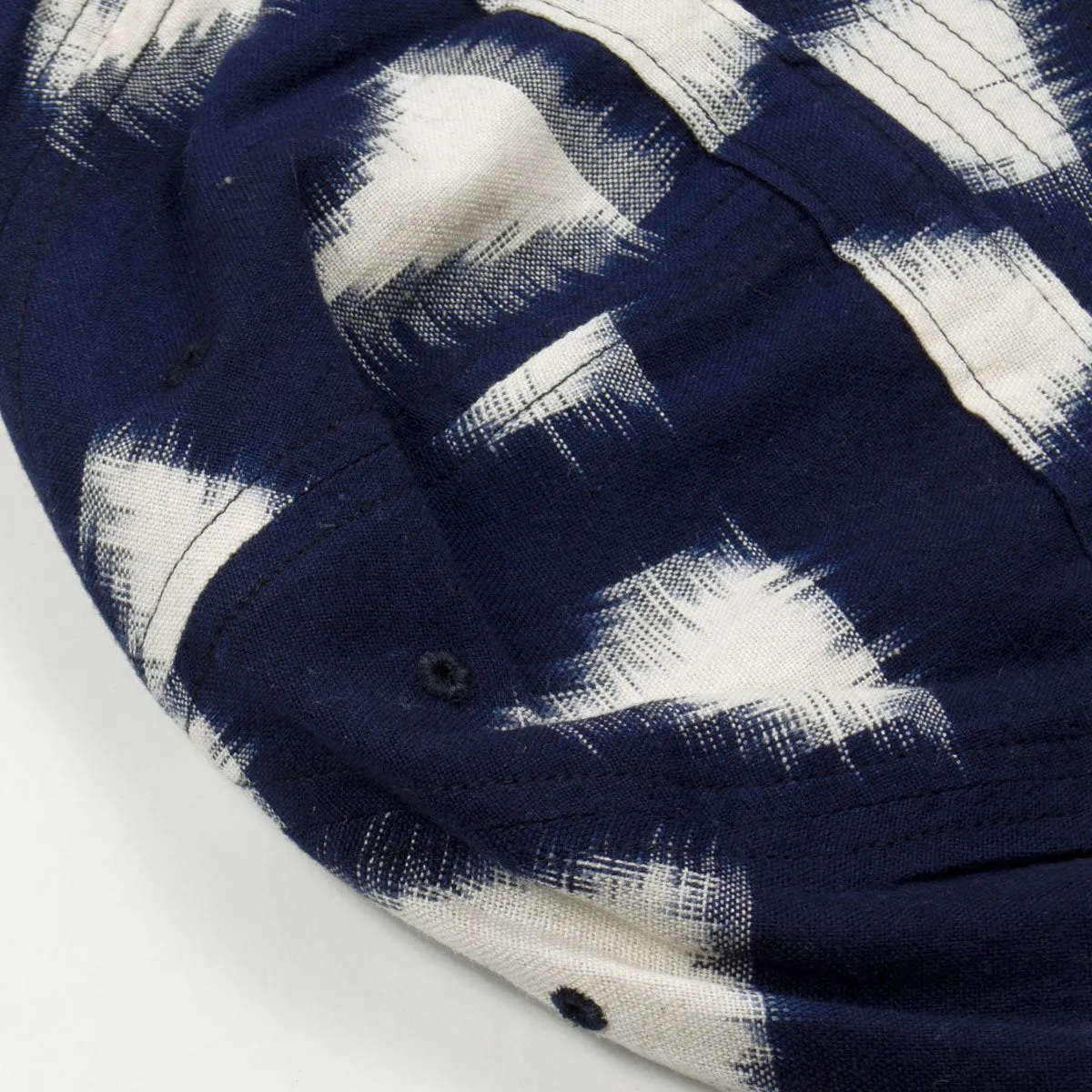 Universal Works - Naval Bucket Hat Ikat Arrow - Navy