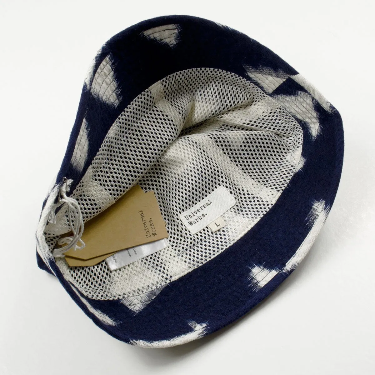 Universal Works - Naval Bucket Hat Ikat Arrow - Navy