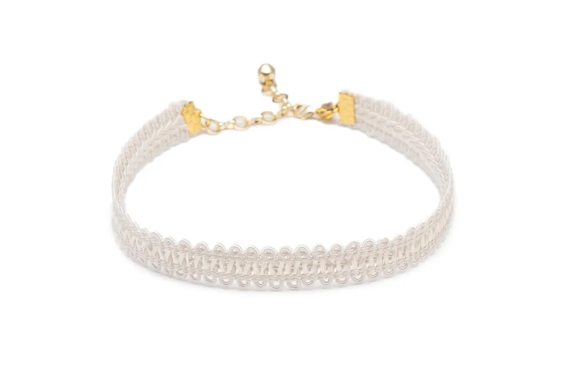 Vanessa Mooney Cream Lace Choker