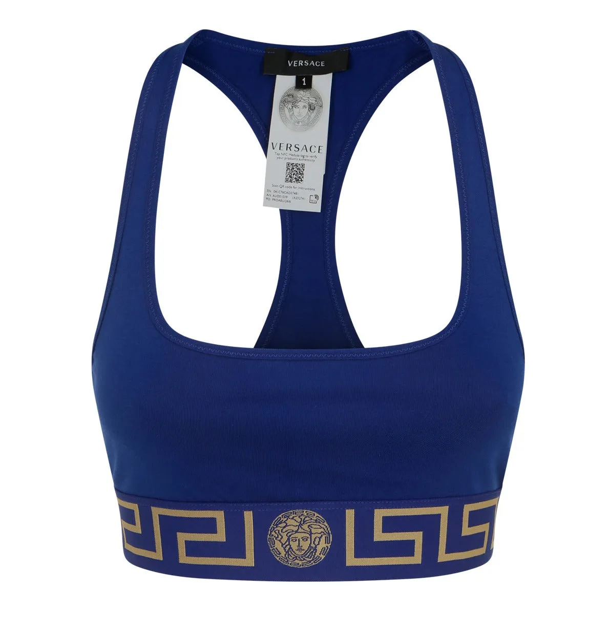 Versace Medusa Logo Band Sports Bra