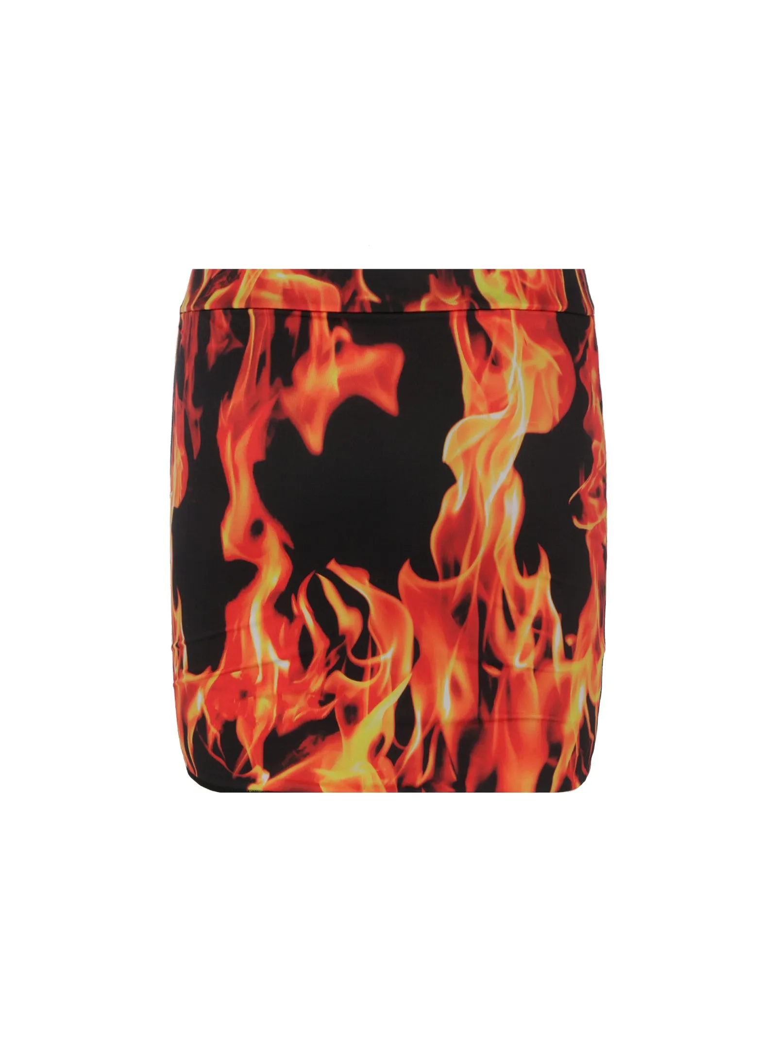 Vetements Flame Printed Mini Skirt