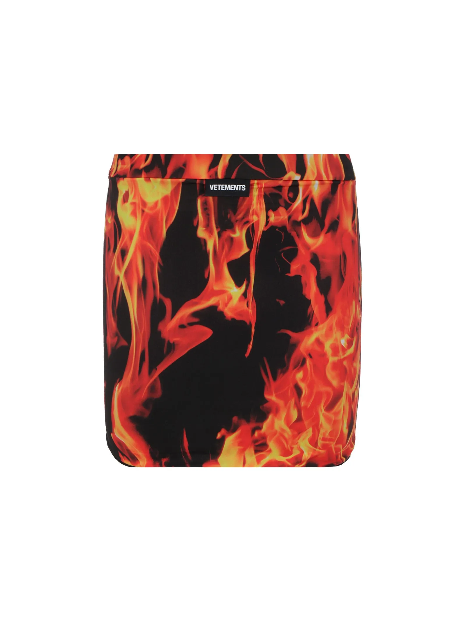 Vetements Flame Printed Mini Skirt