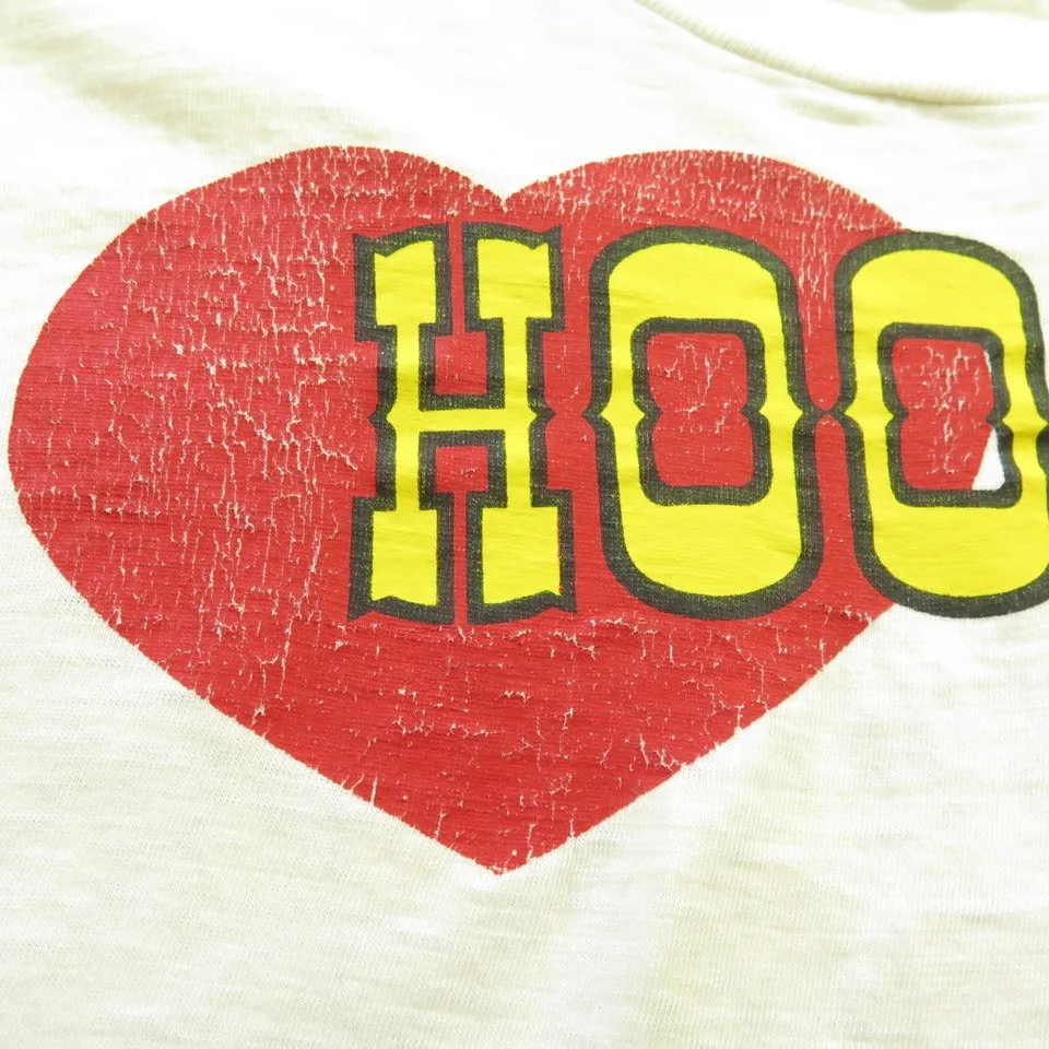 Vintage 70s Hooker Headers T-Shirt Medium fits S Derby Racing Print US