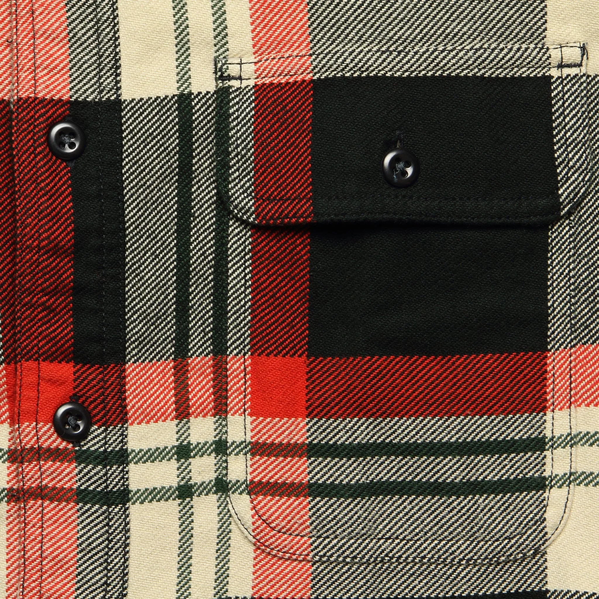 Vintage Flannel Workshirt - Black/Red