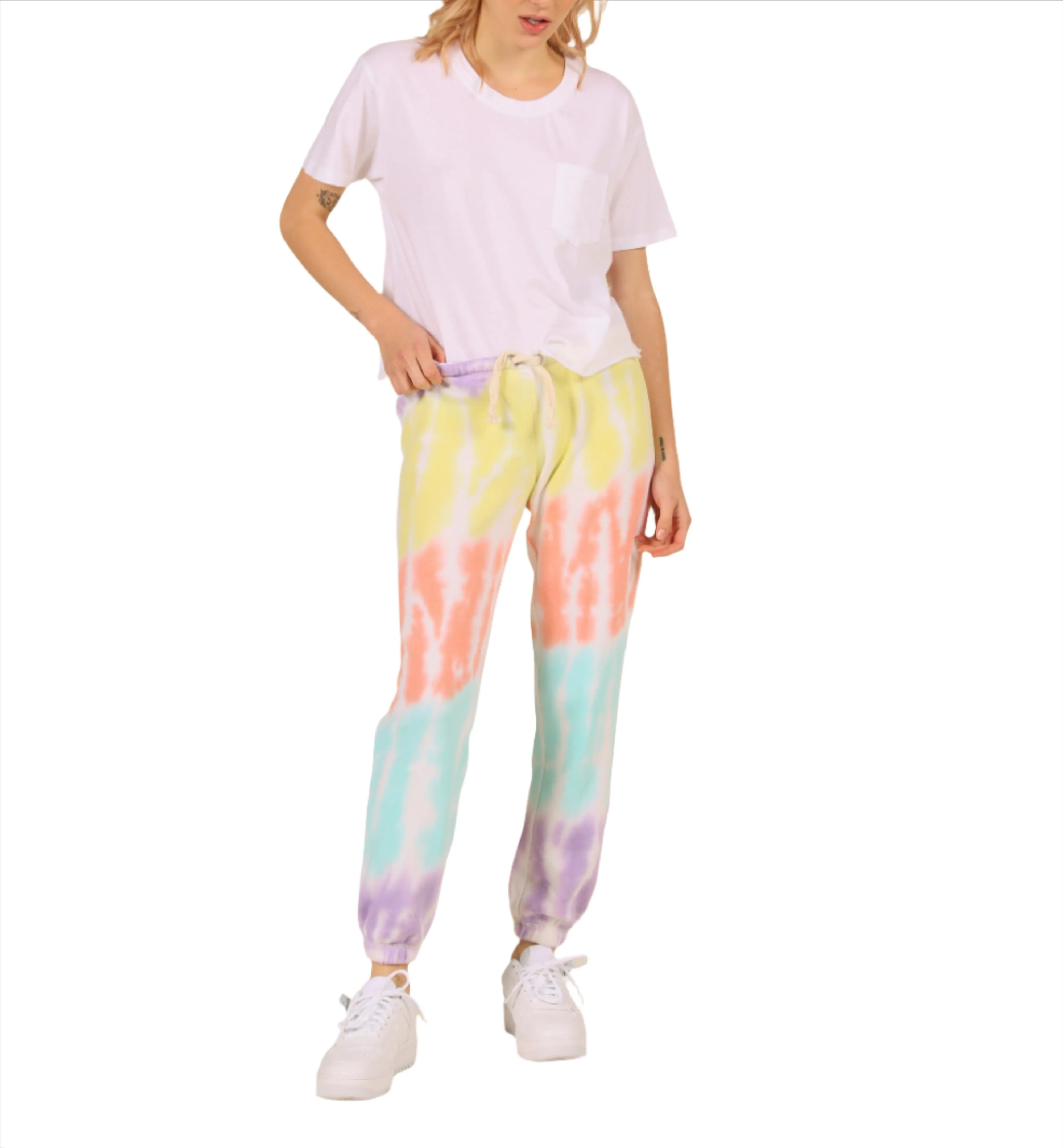 Vintage Havana Sorbet Diagonal Tie Dye Jogger OD9255