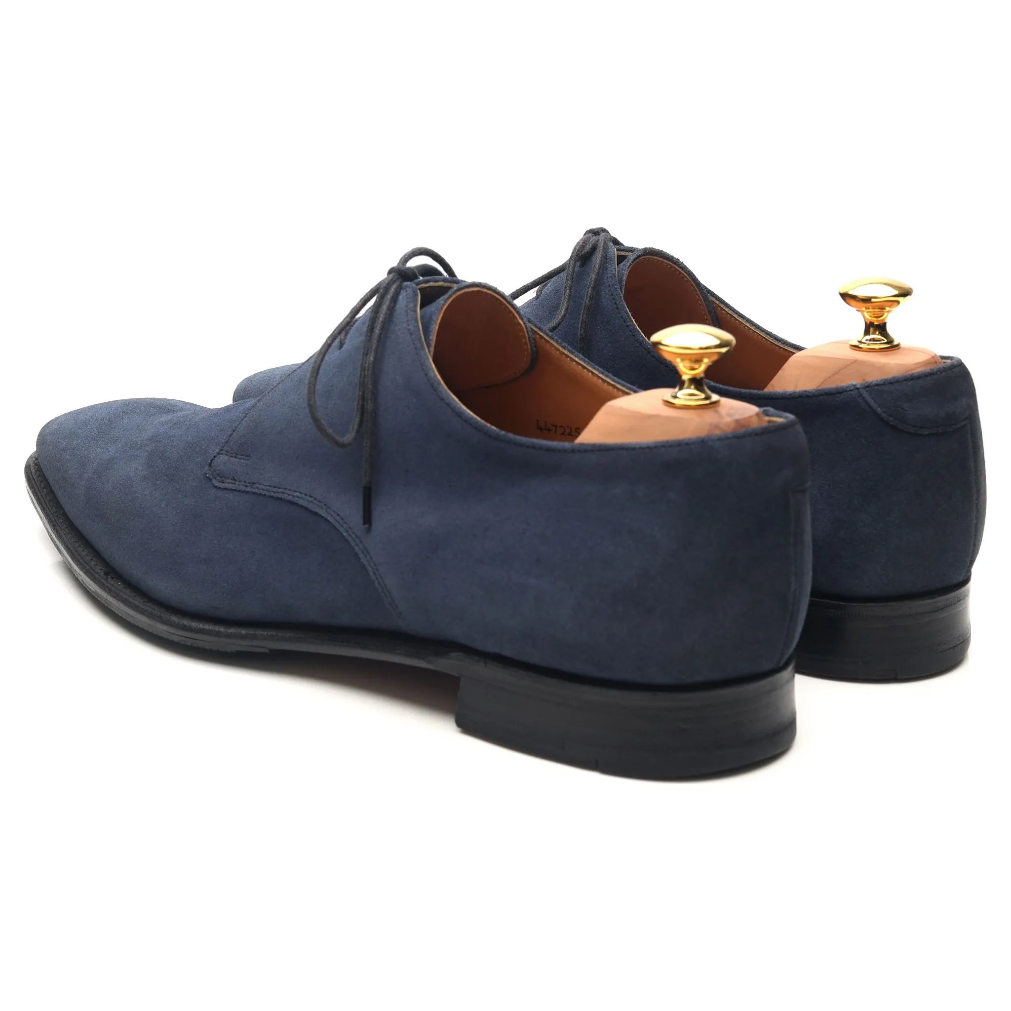 Vintage 'Matt' Navy Blue Suede Derby UK 12 F