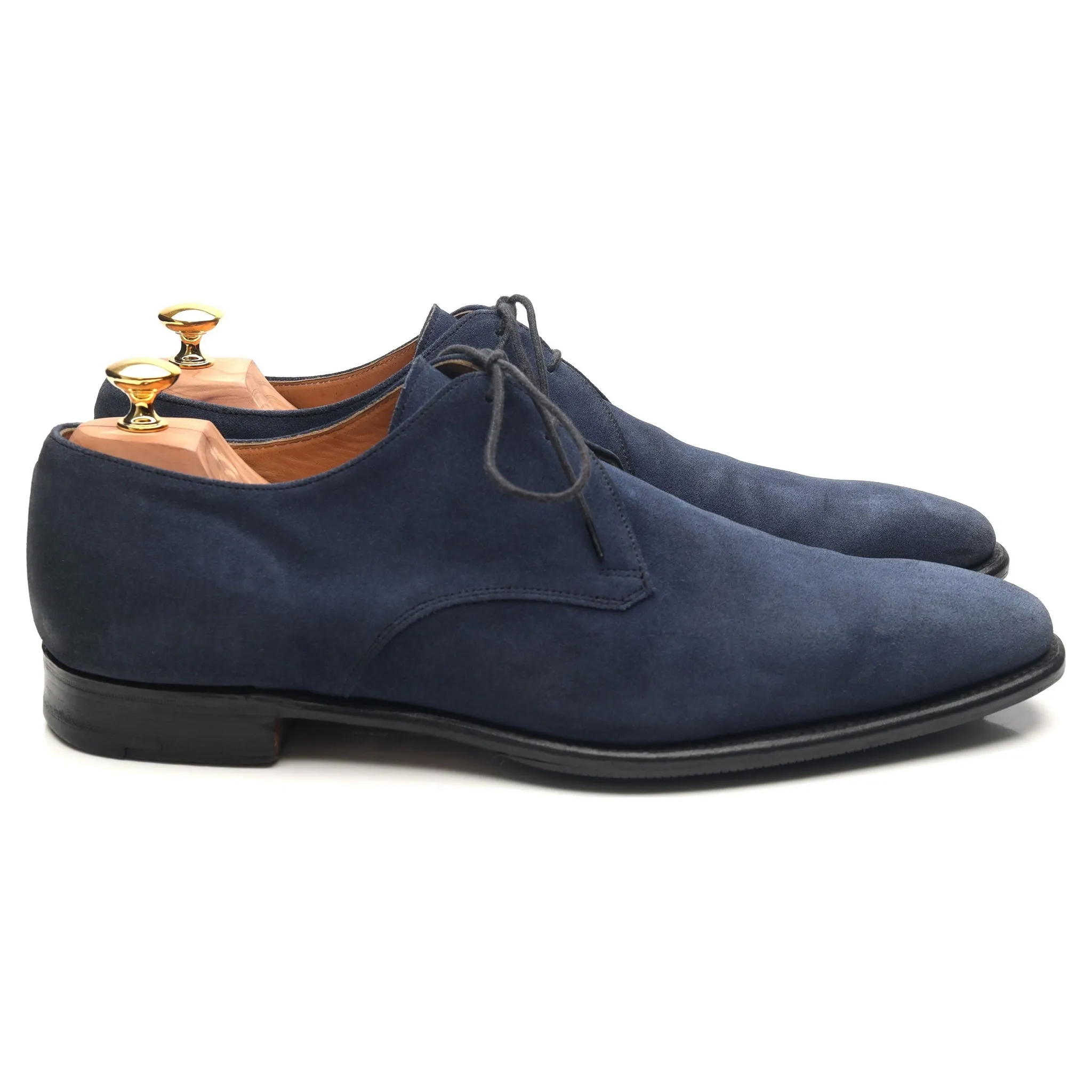 Vintage 'Matt' Navy Blue Suede Derby UK 12 F