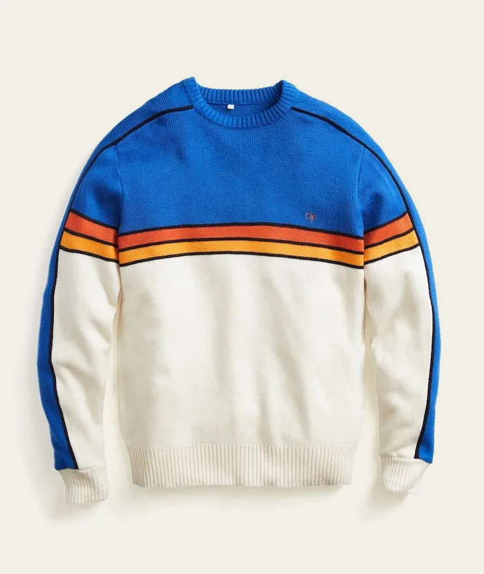 Vintage OP Crew in Blue Sunset Stripe