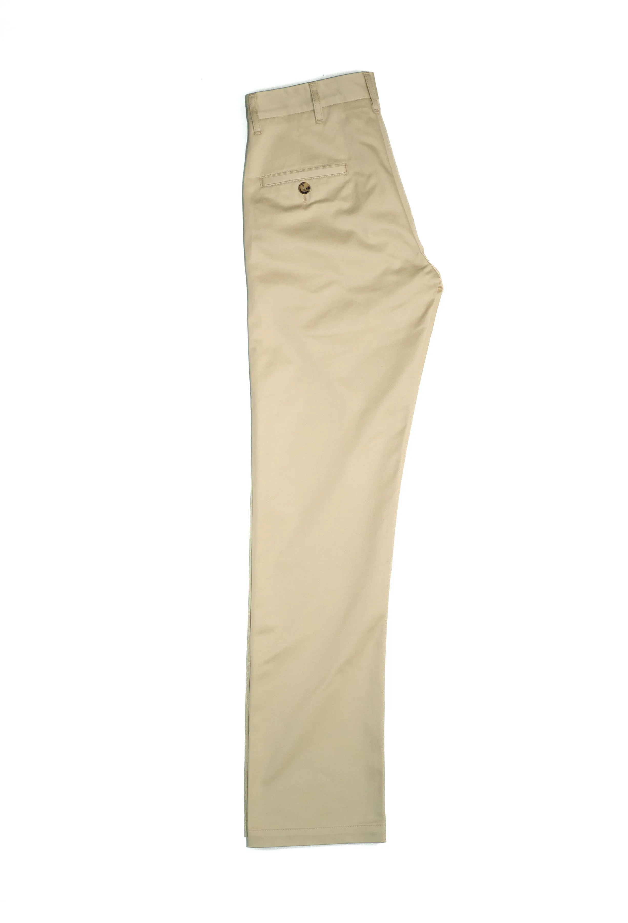 W12 Regular Straight Beige Japanese Twill Mens Chinos