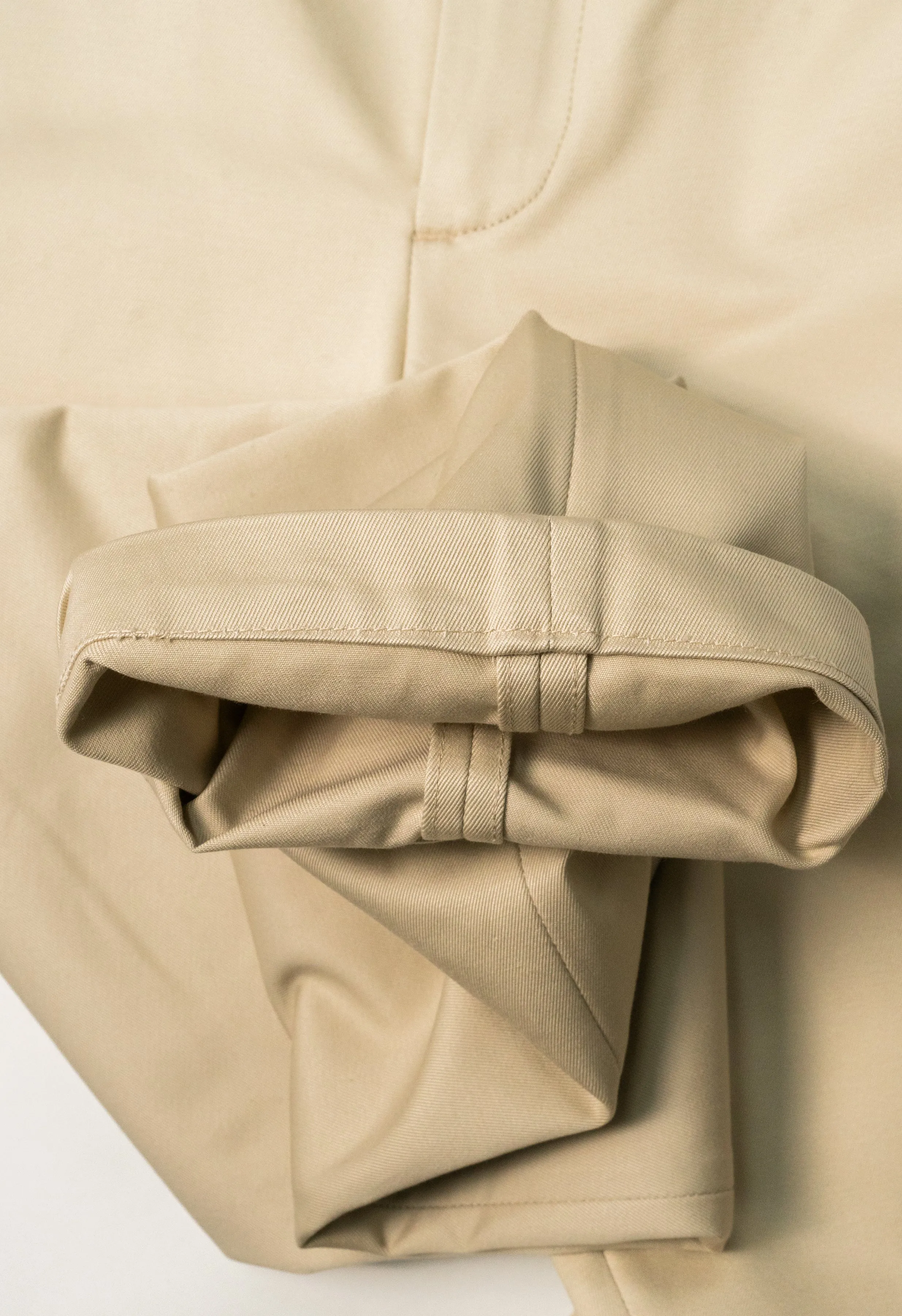 W12 Regular Straight Beige Japanese Twill Mens Chinos