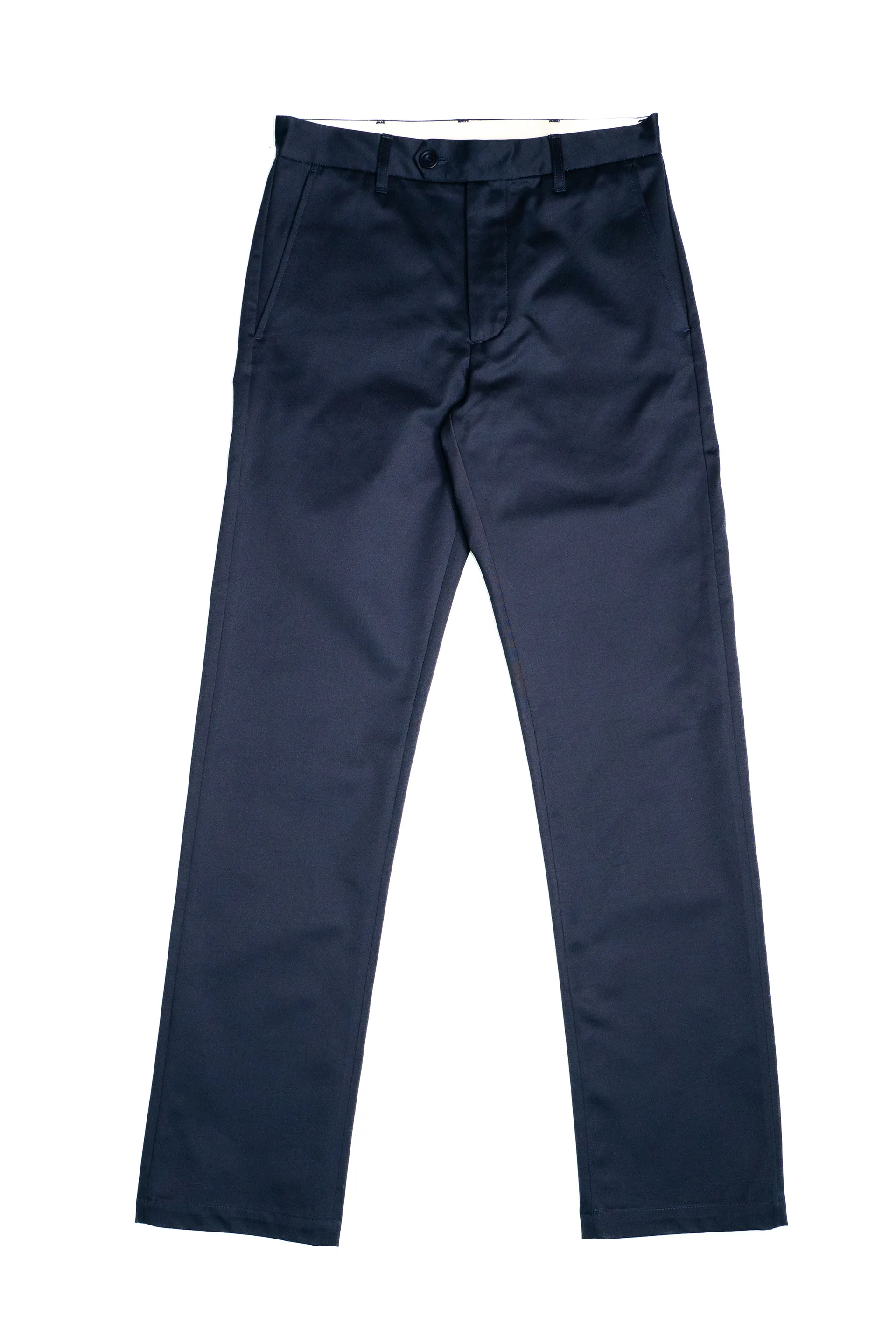 W12 Regular Straight Navy Japanese Twill Mens Chinos