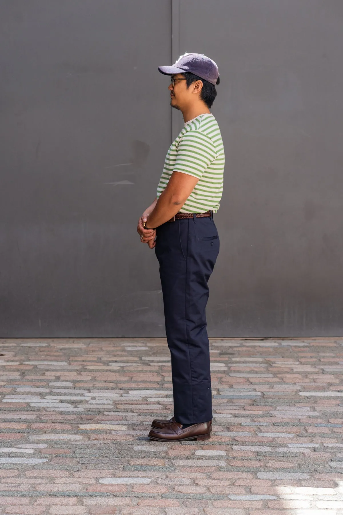 W12 Regular Straight Navy Japanese Twill Mens Chinos