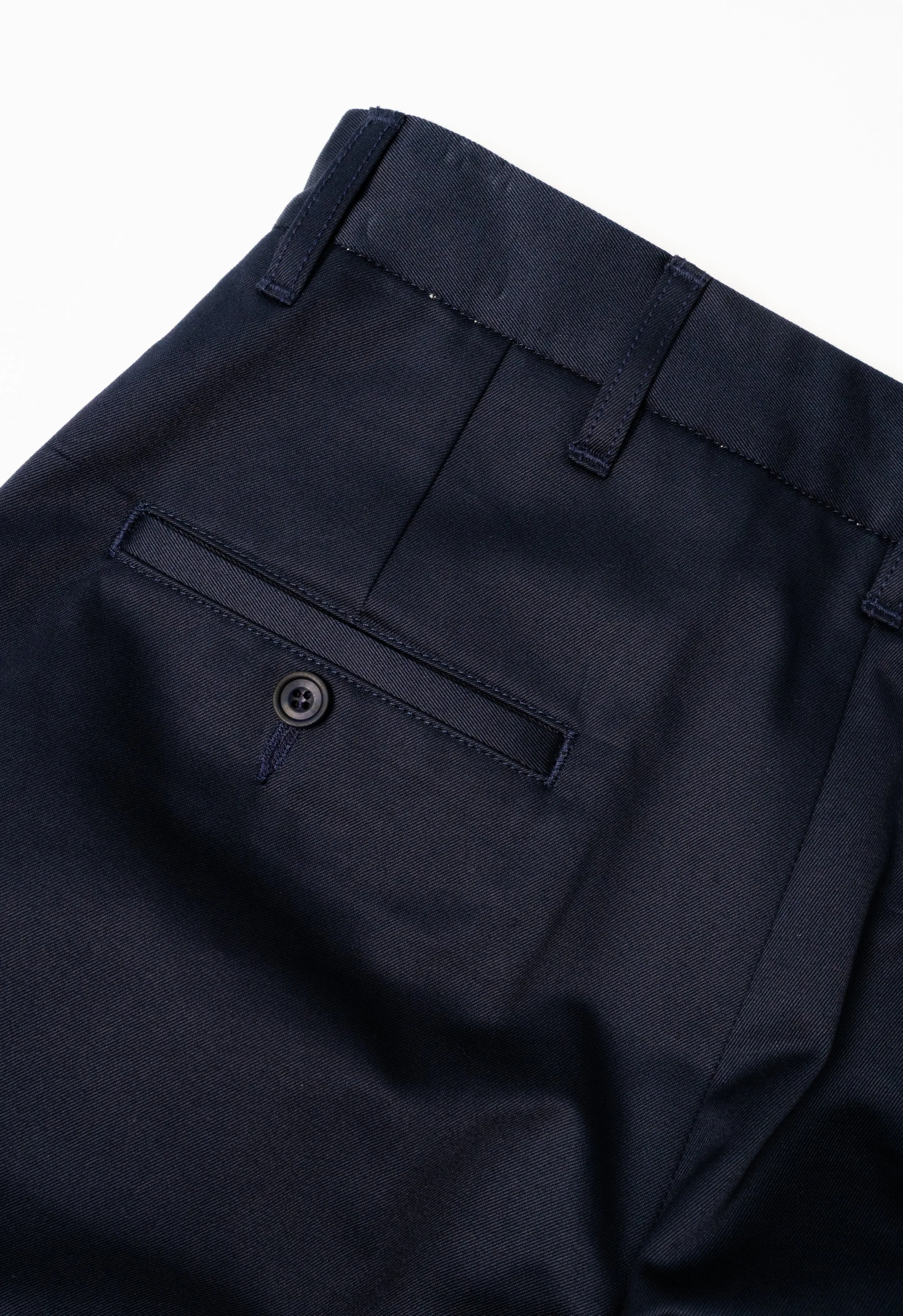 W12 Regular Straight Navy Japanese Twill Mens Chinos