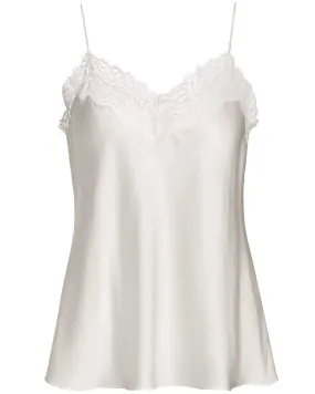 White Silk Lace Erika Cami