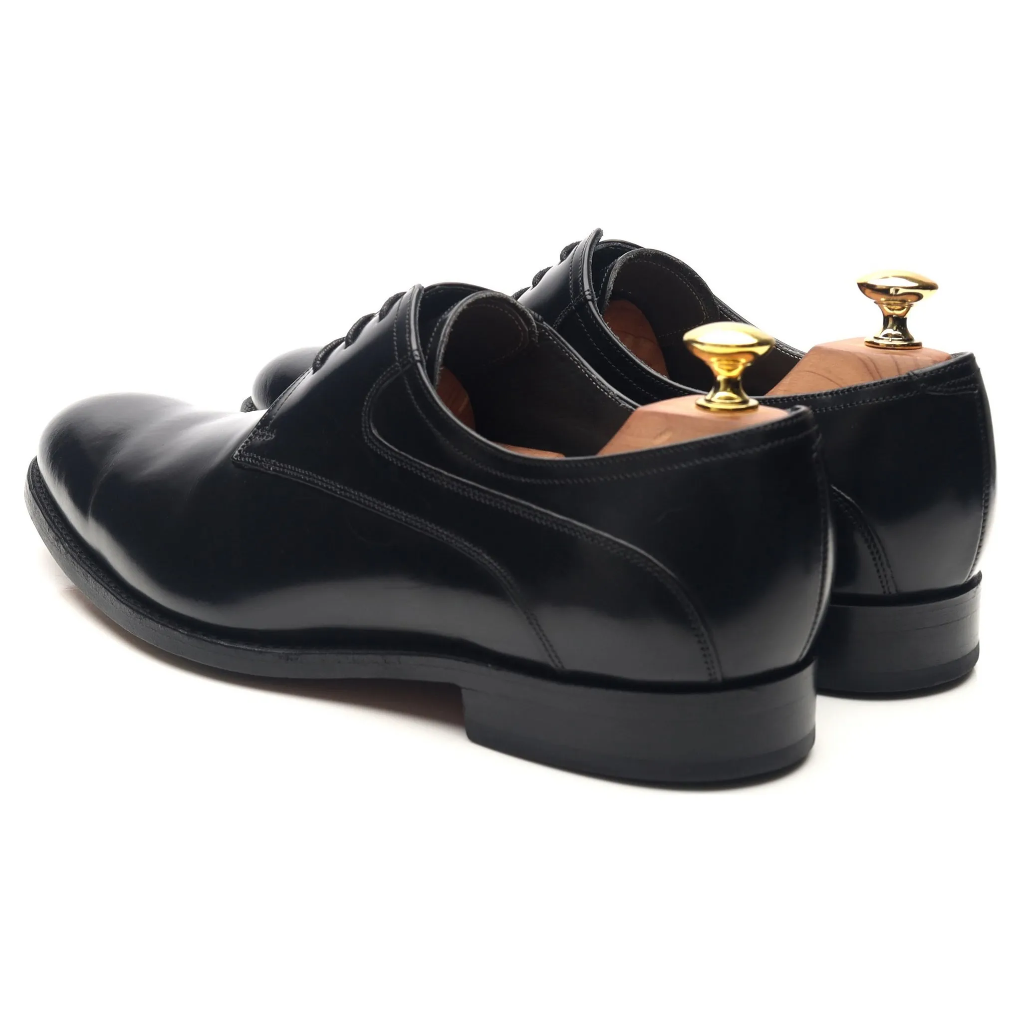 'Wickham' Black Leather Derby UK 8 G