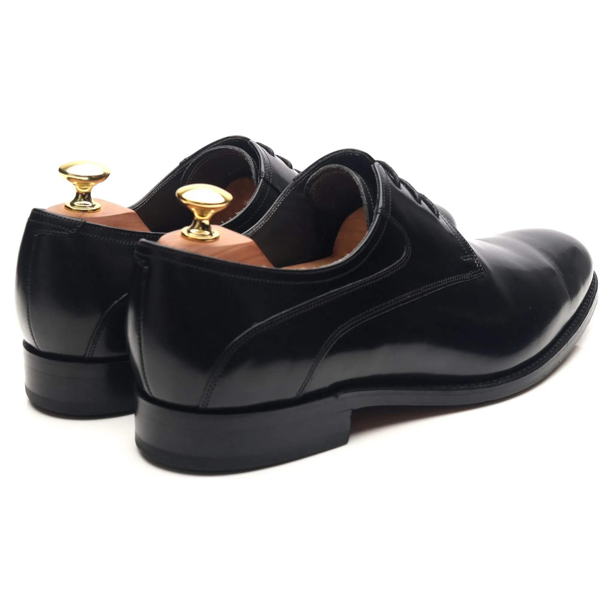 'Wickham' Black Leather Derby UK 8 G