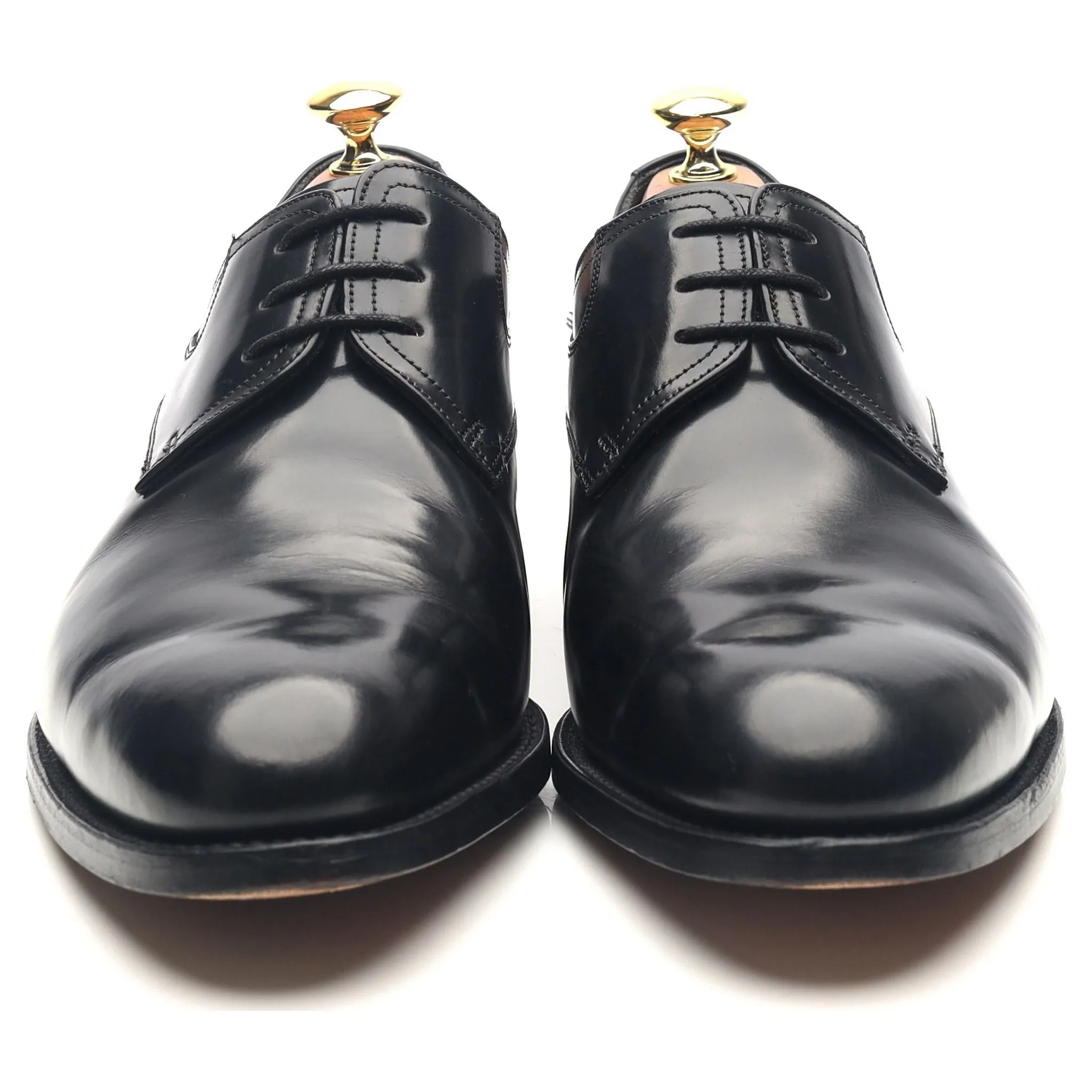 'Wickham' Black Leather Derby UK 8 G