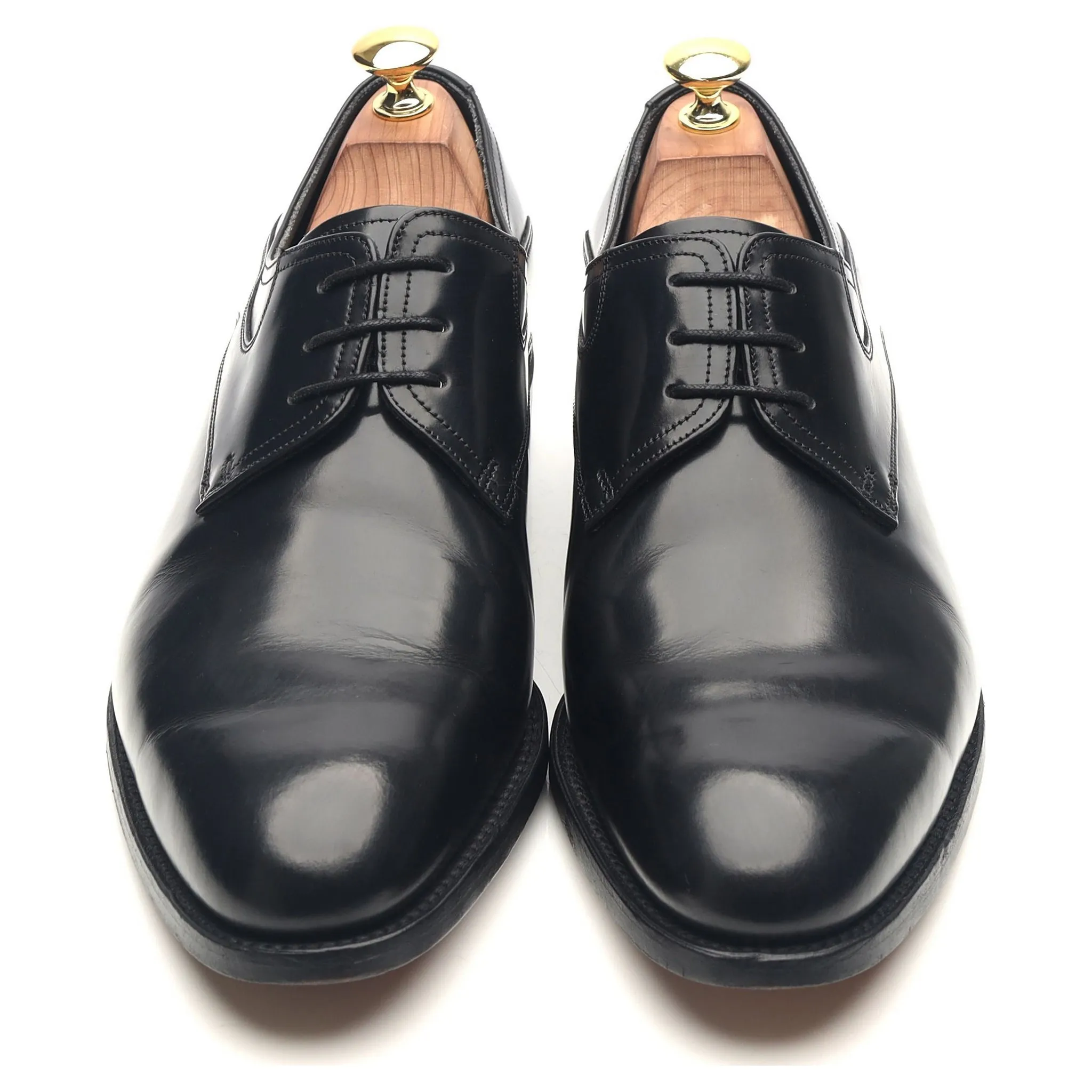 'Wickham' Black Leather Derby UK 8 G