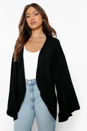 Wide Sleeve Jersey Kimono