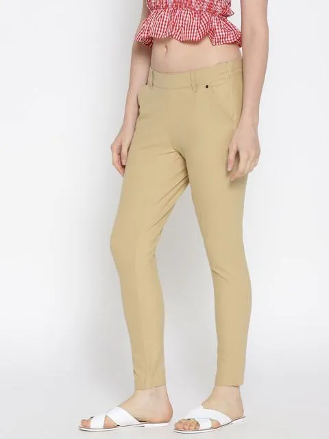 Women Solid Slim Fit Chinos