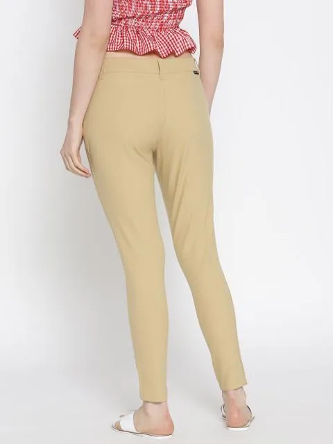 Women Solid Slim Fit Chinos