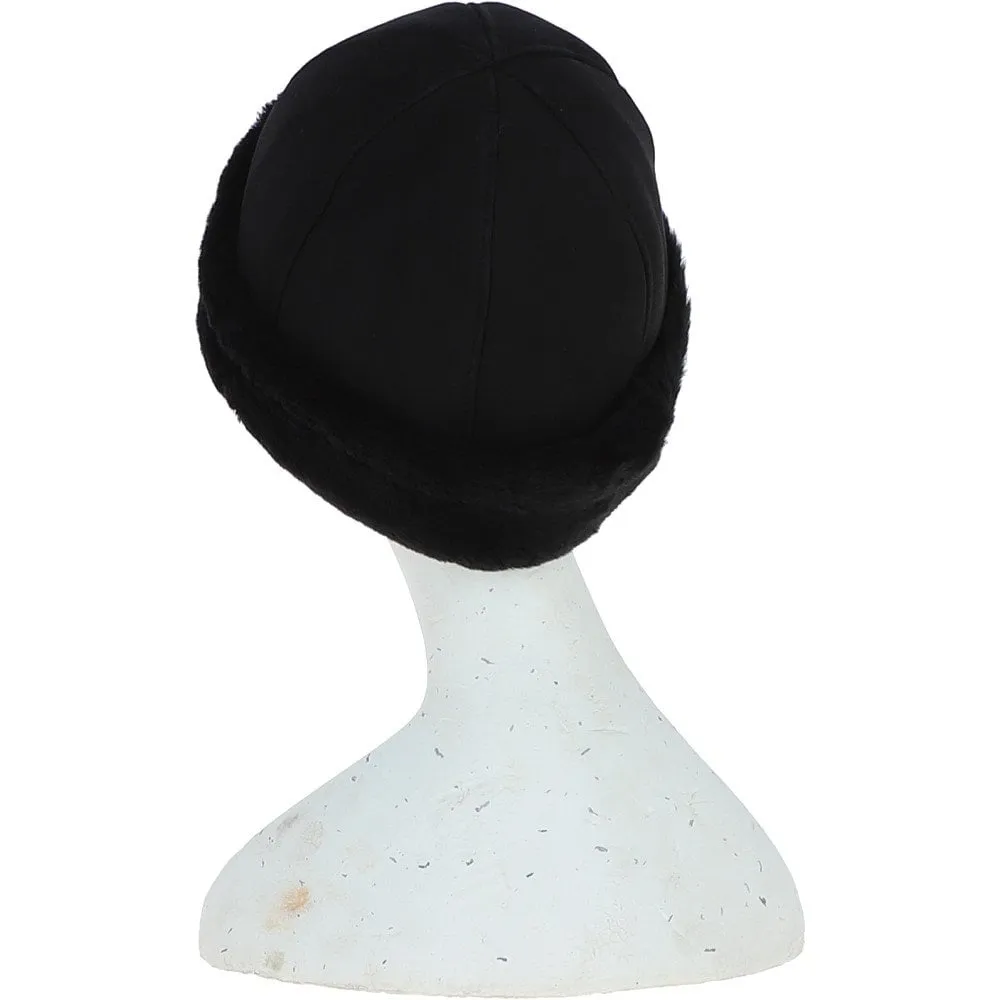 Women's Fenland Luxury Sheepskin  Hat Black: DB 034