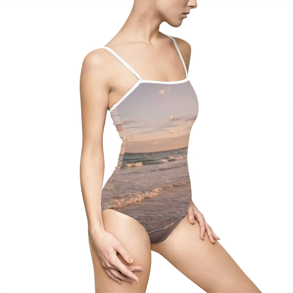 Women's One-piece Swimsuit sea sunset