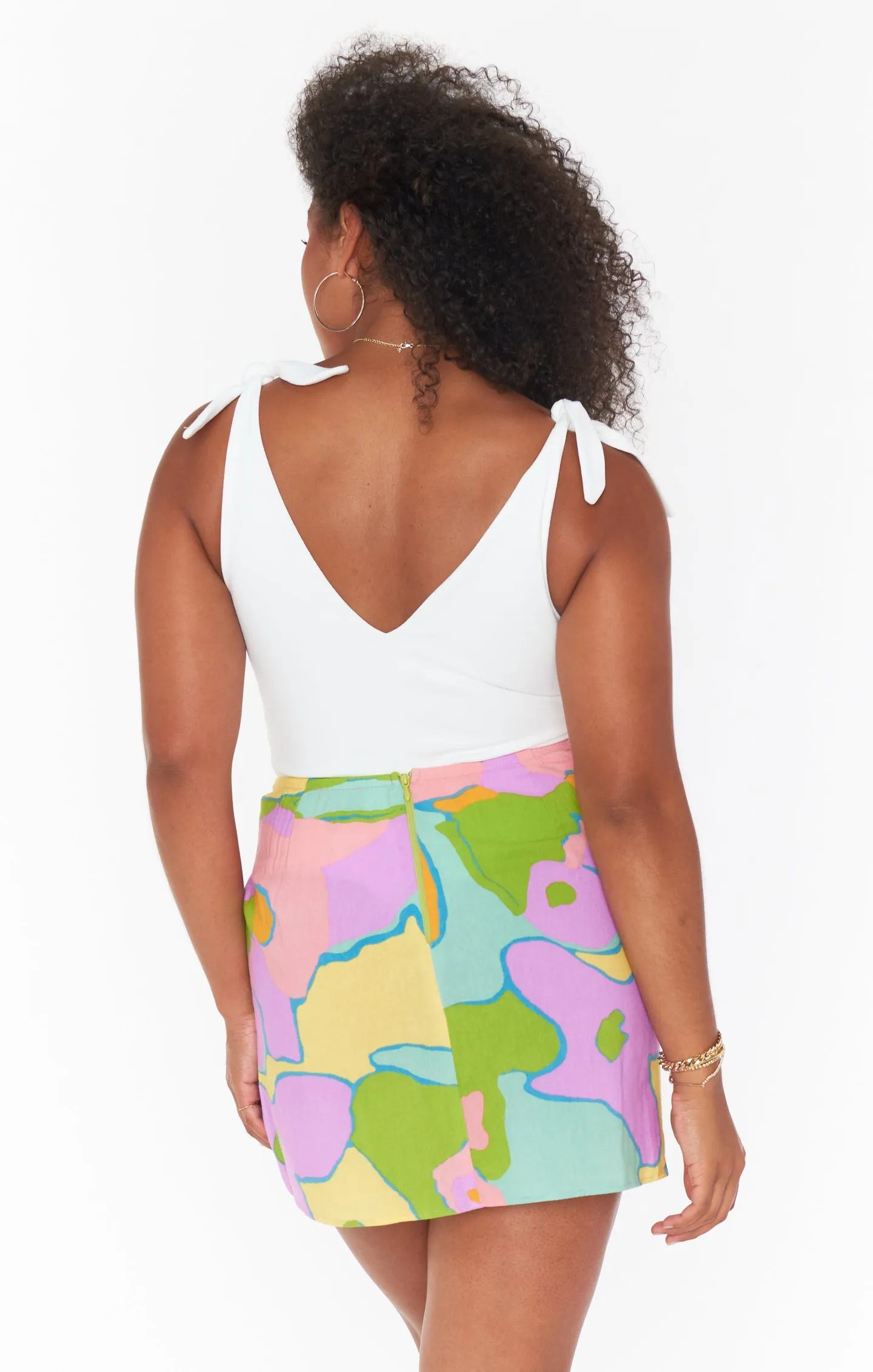 Wrap Me Up Mini Skirt ~ Summer Sorbet